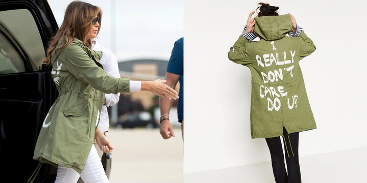 Мелания Трамп в парке Zara Мелания Трамп в парке Zara