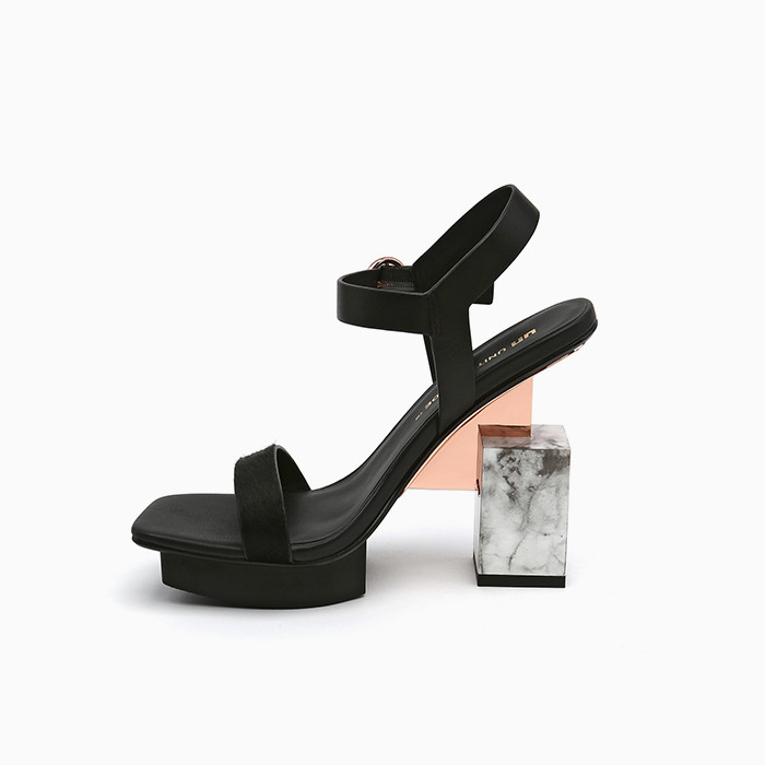 United Nude — Cube Sandal Hi Black