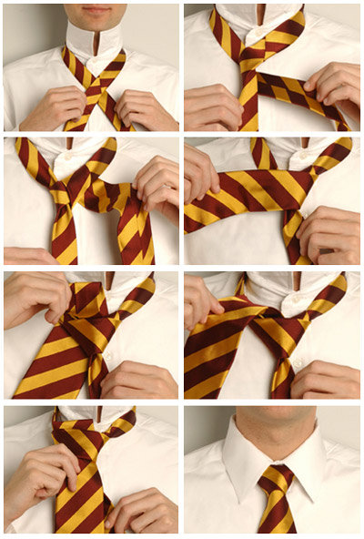 Как завязать галстук на Крестовый узел