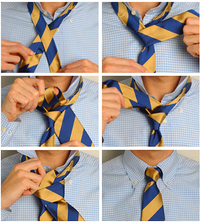 Малый узел для галстука