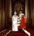 The Queen and the Prince of Wales in Parliamentary Robes
