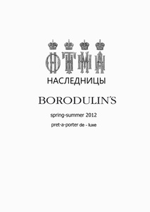   BORODULIN`S  Mercedes Benz Fashion Week Russia 