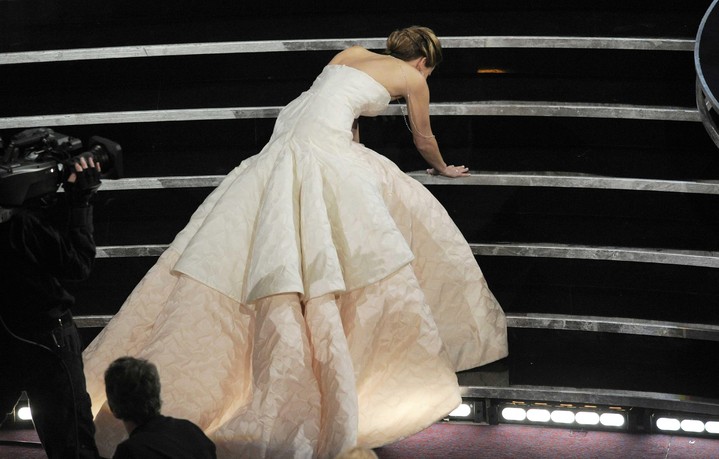 Дженнифер Лоуренс в платье Christian Dior, 2013 год