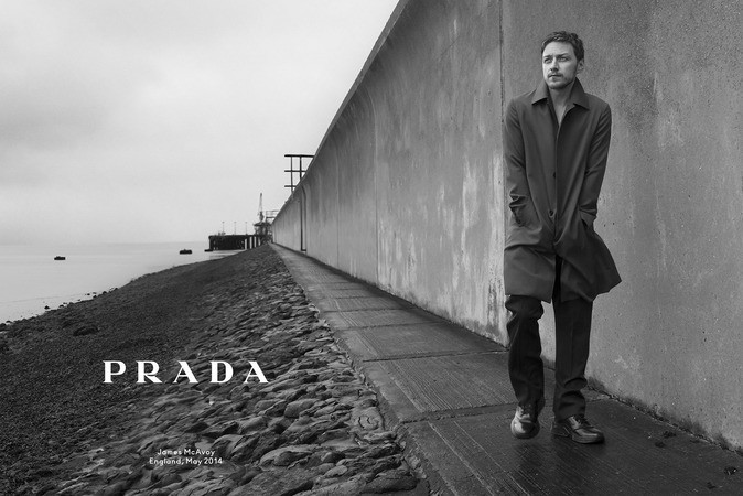 Джеймс Макэвой в рекламной кампании Prada