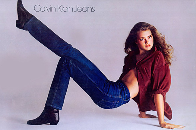 Брук Шилдс в рекламе Calvin Klein Jeans