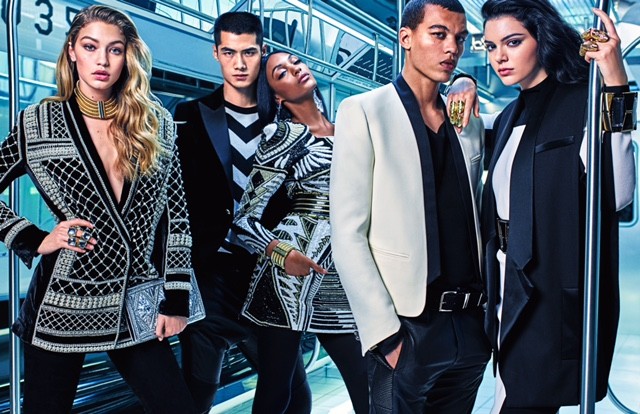 Джиджи, Кендалл и Джордан в новой рекламе Balmain x H&M Джиджи, Кендалл и Джордан в новой рекламе Balmain x H&M