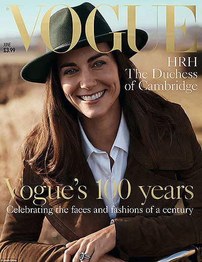 Кейт Миддлтон впервые появилась на обложке британского Vogue Кейт Миддлтон впервые появилась на обложке британского Vogue