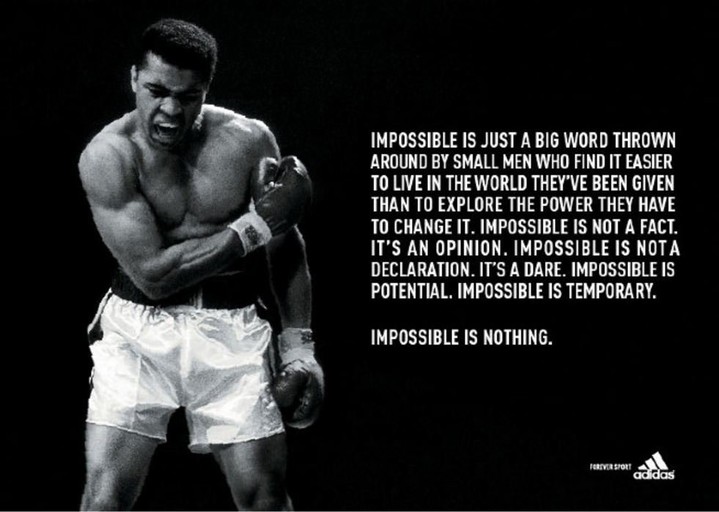  Adidas. Impossible is nothing