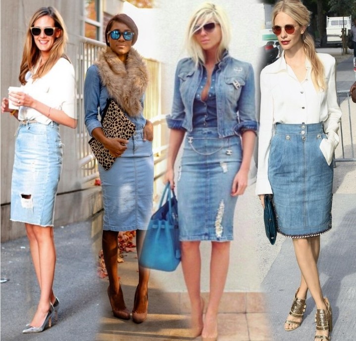 Привет из 90-х: джинсовая юбка снова в моде. С чем ее носить в сезоне весна-лето 2019
