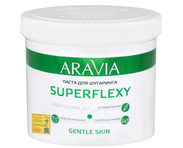 Паста для шугаринга SUPERFLEXY Gentle Skin, 750 г, ARAVIA Professional Паста для шугаринга SUPERFLEXY Gentle Skin, 750 г, ARAVIA Professional