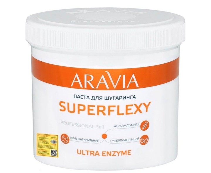 Паста для шугаринга SUPERFLEXY Ultra Enzyme, 750 г, ARAVIA Professional Паста для шугаринга SUPERFLEXY Ultra Enzyme, 750 г, ARAVIA Professional