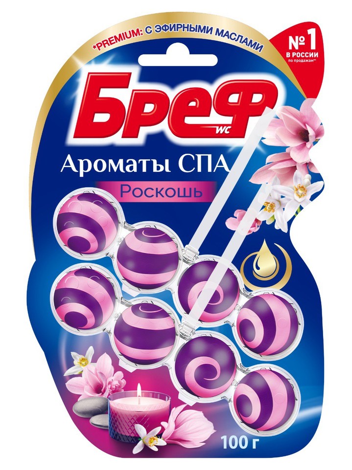 Премиум-линейка Бреф Ароматы Спа: туалетные блоки с ароматами, дарящими спокойствие Премиум-линейка Бреф Ароматы Спа: туалетные блоки с ароматами, дарящими спокойствие