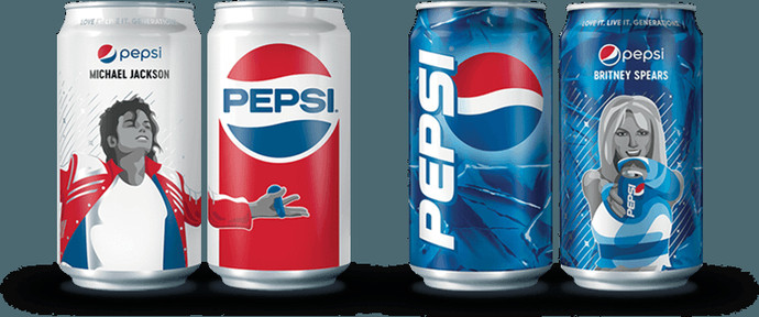 Выпущены банки Pepsi с Бритни Спирс и Майклом Джексоном