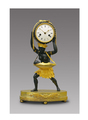 Galerie Jacques Neve. Настольные часы, изображающие африканскую няню с ребенком, около 1800-1810 гг.