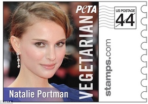 PETA выпустила марки с изображениями самых знаменитых вегетарианцев Фото