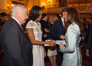 Мишель Обама и Кейт Миддлтон встретились на приеме в честь Олимпиады  Фото