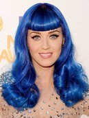 Кэти Перри с синим цветом волос