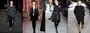 Комбинированные пальто. Слева направо - Etro, DKNY, Jean Paul Gaultier, Stella McCartney