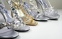 Свадебные туфли из металлизированной кожи