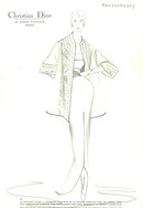 Набросок, сделанный Диором с модели "Мусоргский", 1959 год