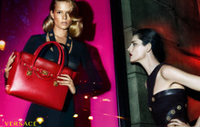 Деним, кожа и меха в новой кампании Versace